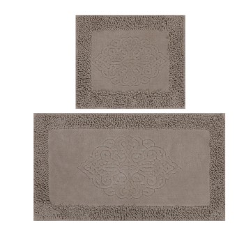 Bathmat Set (2 Pieces) Piante - Beige Multicolor