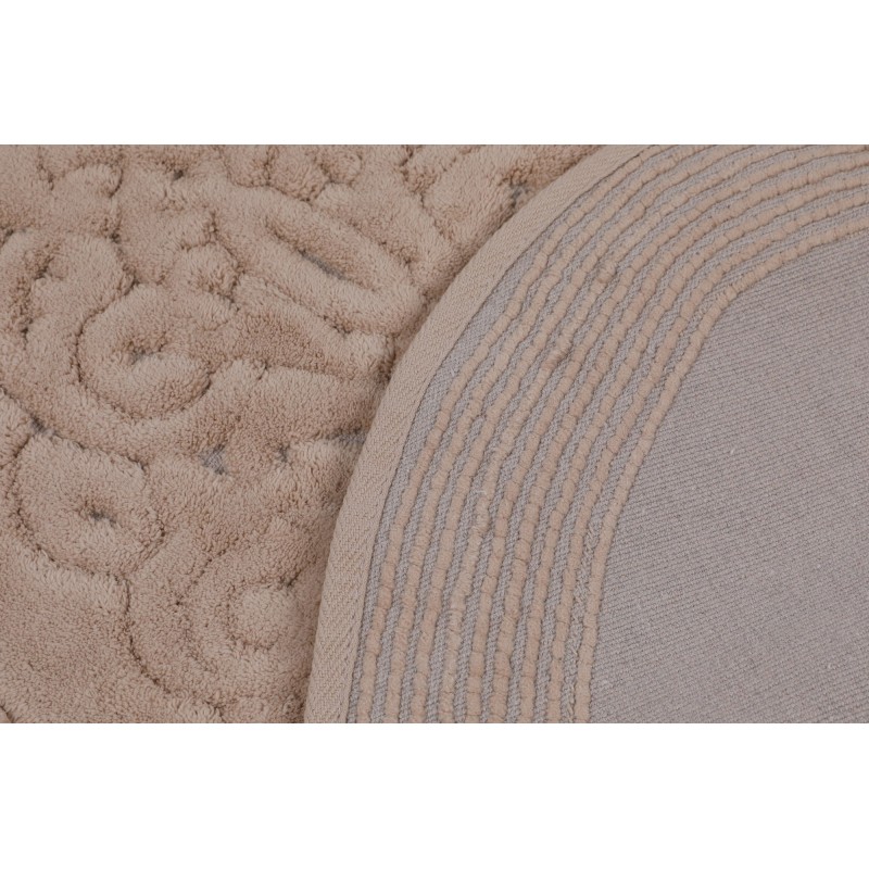 Lessentiel Bathmat Set (2 Pieces) Piante Oval - Beige Multicolor