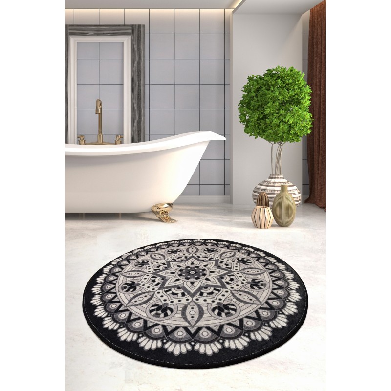 Lessentiel Bathmat Mandal Djt - Black Multicolor