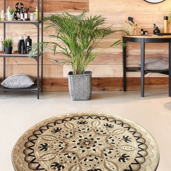 Bathmat Mandal Djt - Beige Multicolor