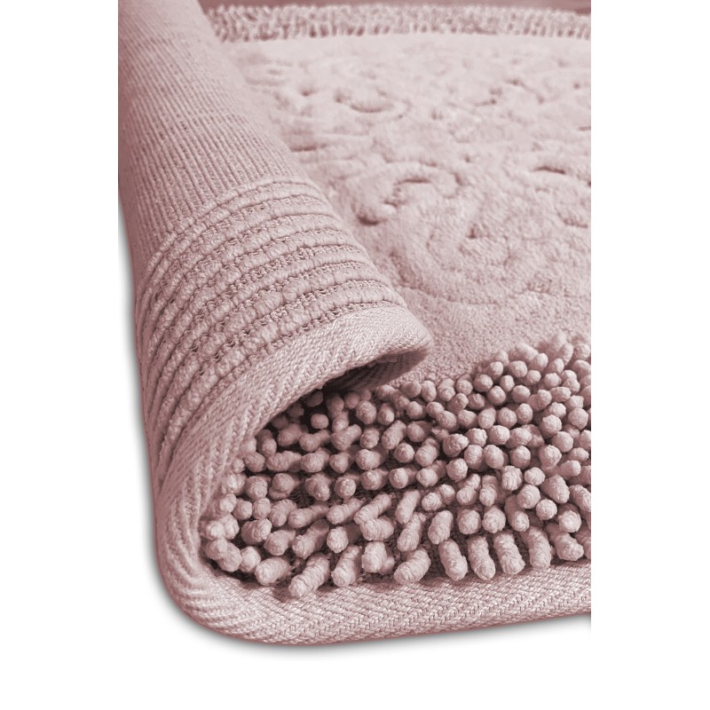 Lessentiel Bathmat Set (2 Pieces) Piante Oval - Pink Multicolor
