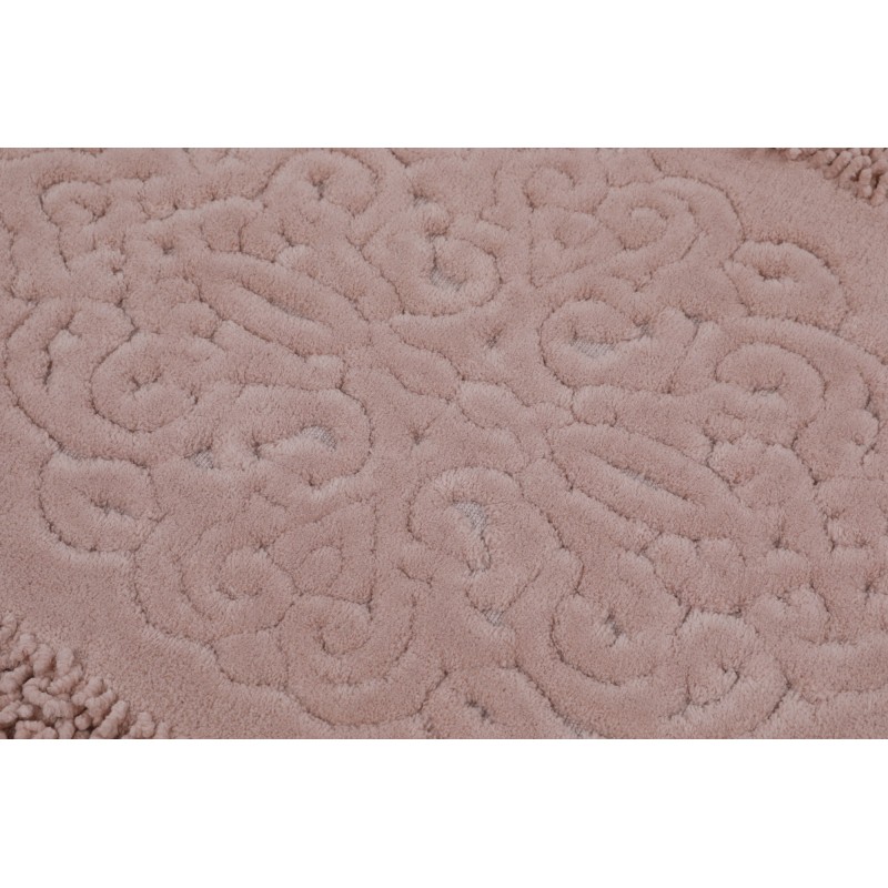 Lessentiel Bathmat Set (2 Pieces) Piante Oval - Pink Multicolor