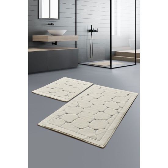 Bathmat Set (2 Pieces) Parma - Ecru Multicolor Lessentiel Bathmat Set (2 Pieces) Parma - Ecru Multicolor