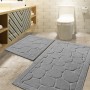 Bathmat Set (2 Pieces) Parma - Grey Multicolor