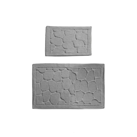 Bathmat Set (2 Pieces) Parma - Grey Multicolor Lessentiel Bathmat Set (2 Pieces) Parma - Grey Multicolor