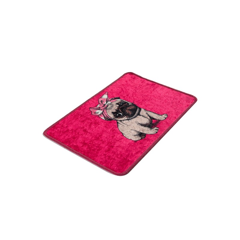 Lessentiel Bathmat Pink Pug Djt Multicolor