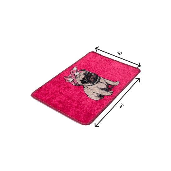 Bathmat Pink Pug Djt Multicolor Lessentiel Bathmat Pink Pug Djt Multicolor