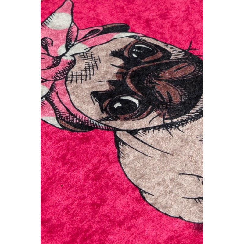 Lessentiel Bathmat Pink Pug Djt Multicolor