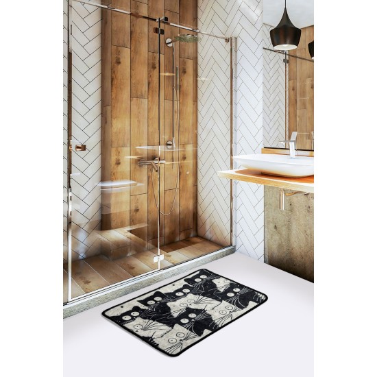 Bathmat White Cats Djt Multicolor Lessentiel Bathmat White Cats Djt Multicolor