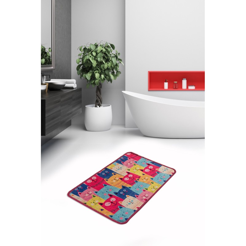 Lessentiel Bathmat Meow Djt - Colourful Multicolor