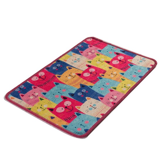 Bathmat Meow Djt - Colourful Multicolor Lessentiel Bathmat Meow Djt - Colourful Multicolor