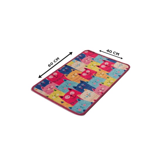 Bathmat Meow Djt - Colourful Multicolor Lessentiel Bathmat Meow Djt - Colourful Multicolor