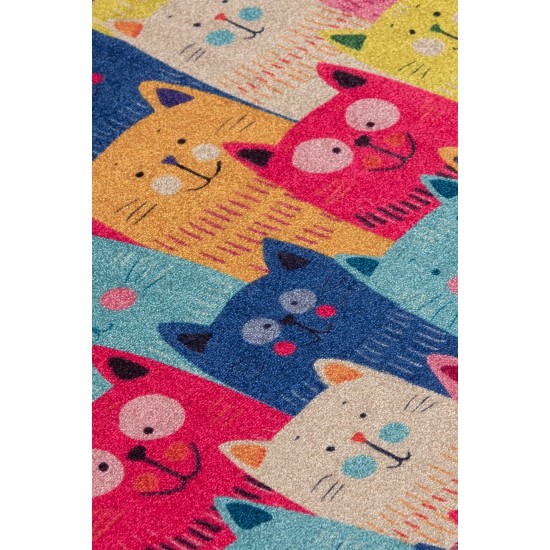 Bathmat Meow Djt - Colourful Multicolor Lessentiel Bathmat Meow Djt - Colourful Multicolor