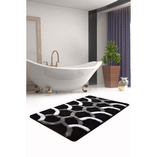 Lessentiel Acrylic Bathmat Elegant - Black (70 x 120) Multicolor