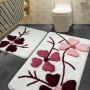 Acrylic Bathmat Set (2 Pieces) Kırcicegi - Pink Multicolor