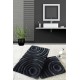 Lessentiel Acrylic Bathmat Set (2 Pieces) Wave - Black Black
Anthracite