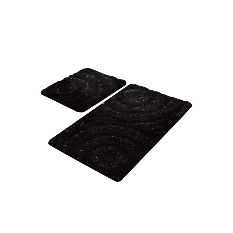 Lessentiel Acrylic Bathmat Set (2 Pieces) Wave - Black Black
Anthracite