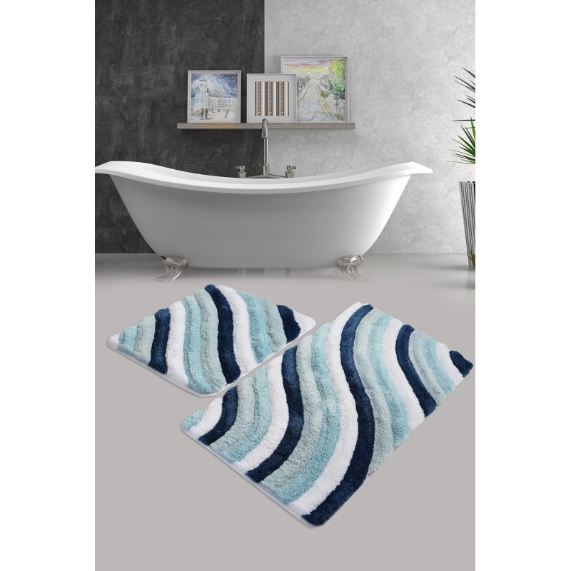 Lessentiel Acrylic Bathmat Set (2 Pieces) Colorful - Blue Multicolor