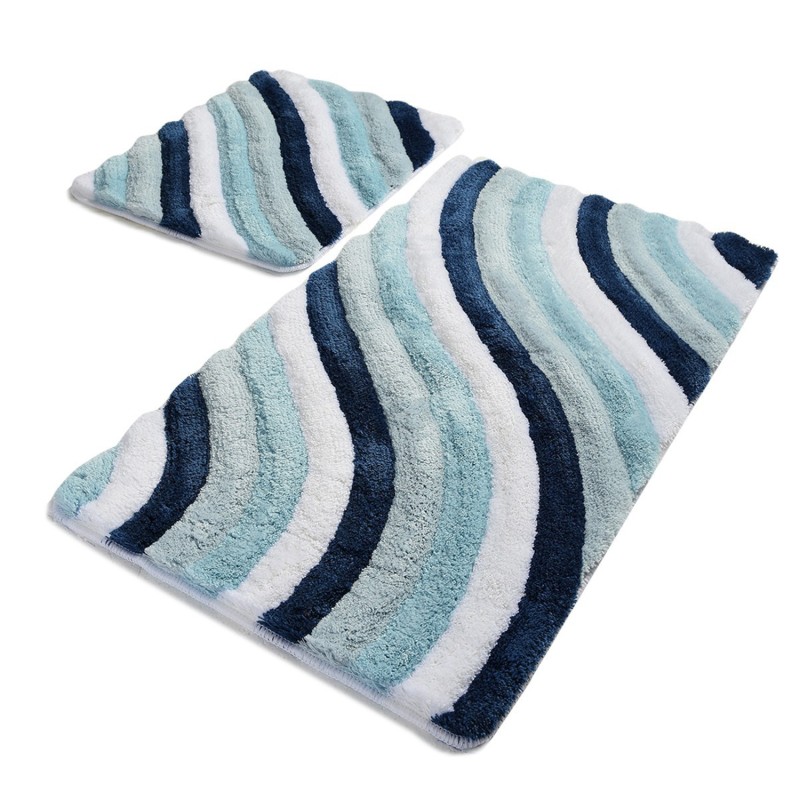 Lessentiel Acrylic Bathmat Set (2 Pieces) Colorful - Blue Multicolor
