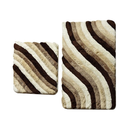 Acrylic Bathmat Set (2 Pieces) Colorful - Beige Multicolor Lessentiel Acrylic Bathmat Set (2 Pieces) Colorful - Beige Multicolor