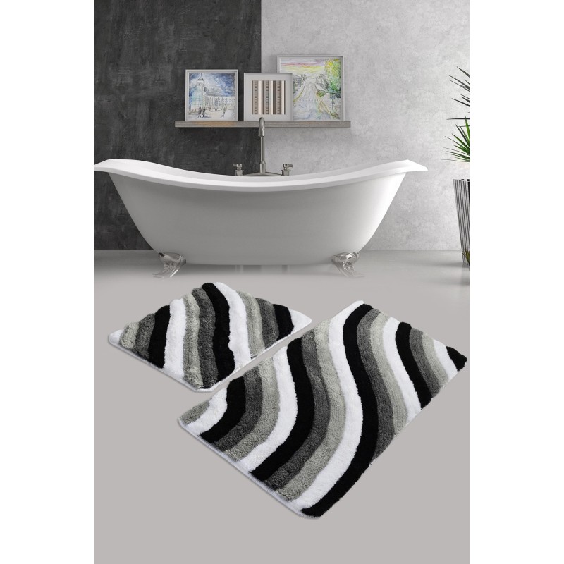 Lessentiel Acrylic Bathmat Set (2 Pieces) Colorful - Grey Multicolor