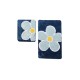Lessentiel Acrylic Bathmat Set (2 Pieces) Flower - Blue Multicolor