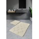 Lessentiel Acrylic Bathmat Set (2 Pieces) Infinity - Ecru Ecru
