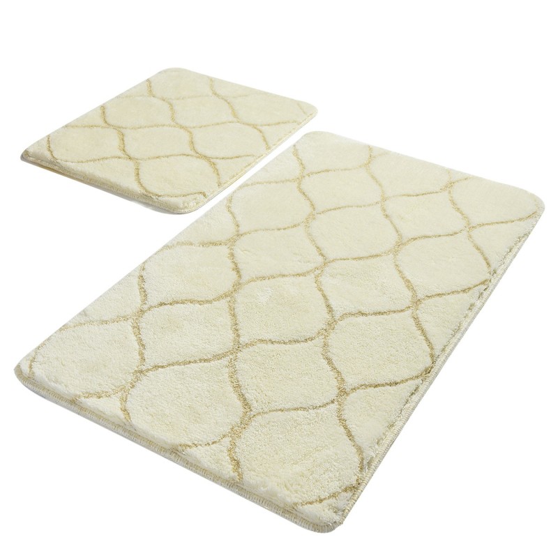 Lessentiel Acrylic Bathmat Set (2 Pieces) Infinity - Ecru Ecru