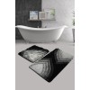 Lessentiel Acrylic Bathmat Set (2 Pieces) Stella - Anthracite Multicolor