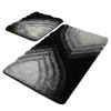Lessentiel Acrylic Bathmat Set (2 Pieces) Stella - Anthracite Multicolor