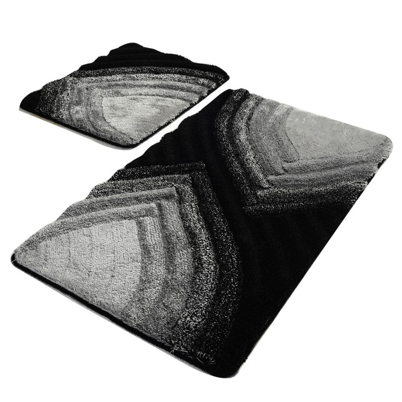 Lessentiel Acrylic Bathmat Set (2 Pieces) Stella - Anthracite Multicolor