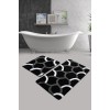 Lessentiel Acrylic Bathmat Set (2 Pieces) Elegant - Black Multicolor