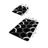 Lessentiel Acrylic Bathmat Set (2 Pieces) Elegant - Black Multicolor