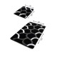 Lessentiel Acrylic Bathmat Set (2 Pieces) Elegant - Black Multicolor