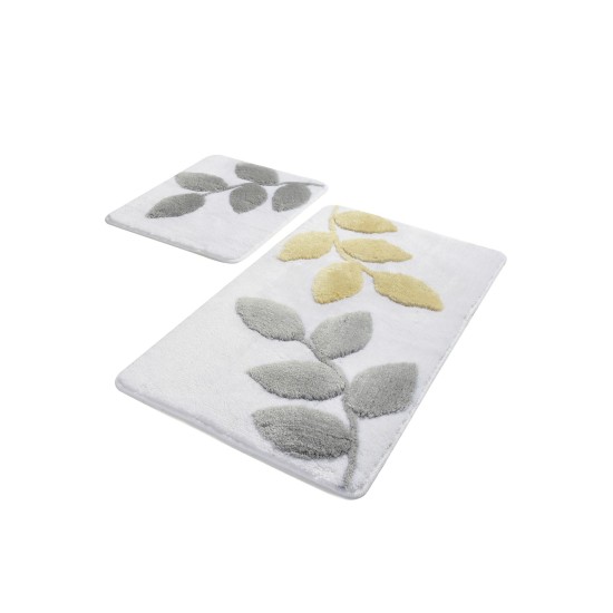 Acrylic Bathmat Set (2 Pieces) Innovia - White Multicolor Lessentiel Acrylic Bathmat Set (2 Pieces) Innovia - White Multicolor