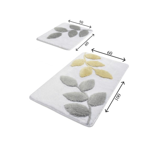 Acrylic Bathmat Set (2 Pieces) Innovia - White Multicolor Lessentiel Acrylic Bathmat Set (2 Pieces) Innovia - White Multicolor