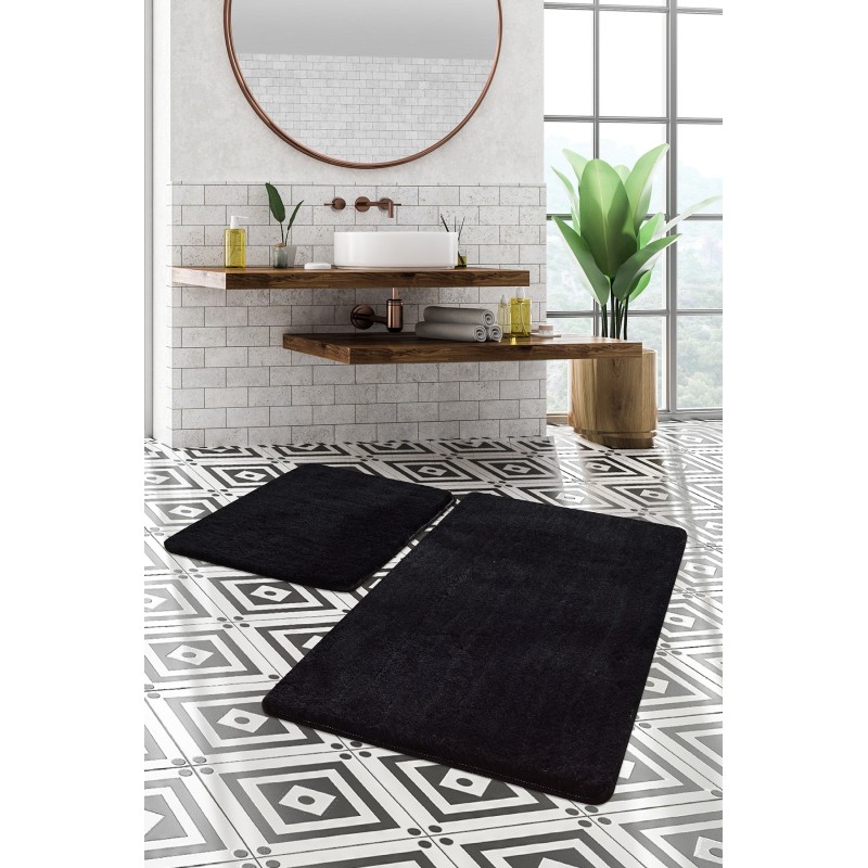 Lessentiel Acrylic Bathmat Set (2 Pieces) Havai - Black Black