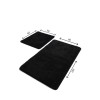 Lessentiel Acrylic Bathmat Set (2 Pieces) Havai - Black Black