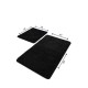 Acrylic Bathmat Set (2 Pieces) Havai - Black Black Lessentiel Acrylic Bathmat Set (2 Pieces) Havai - Black Black