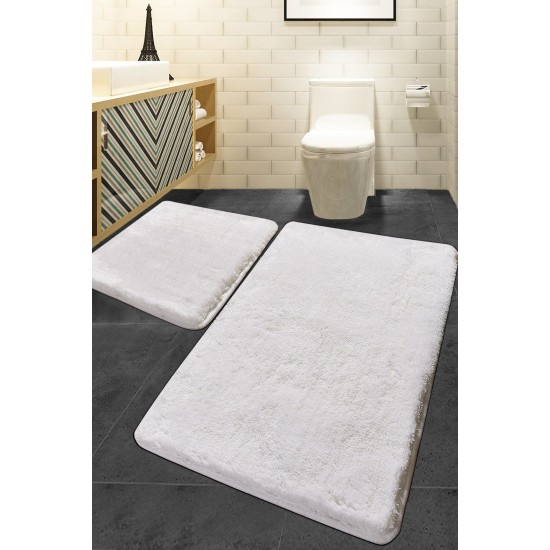 Acrylic Bathmat Set (2 Pieces) Havai - White White Lessentiel Acrylic Bathmat Set (2 Pieces) Havai - White White