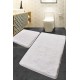 Acrylic Bathmat Set (2 Pieces) Havai - White White Lessentiel Acrylic Bathmat Set (2 Pieces) Havai - White White