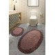 Bathmat Set (2 Pieces) Piante Oval - Brown Multicolor Lessentiel Bathmat Set (2 Pieces) Piante Oval - Brown Multicolor
