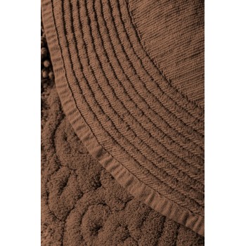 Bathmat Set (2 Pieces) Piante Oval - Brown Multicolor