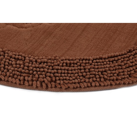 Bathmat Set (2 Pieces) Piante Oval - Brown Multicolor Lessentiel Bathmat Set (2 Pieces) Piante Oval - Brown Multicolor