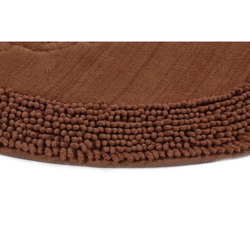 Lessentiel Bathmat Set (2 Pieces) Piante Oval - Brown Multicolor