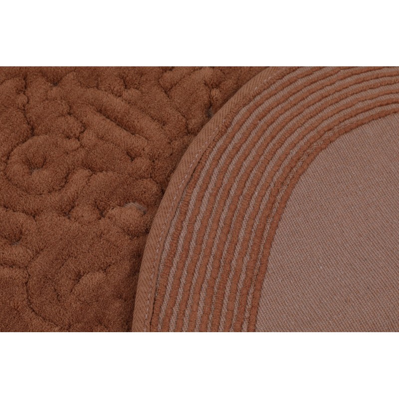 Lessentiel Bathmat Set (2 Pieces) Piante Oval - Brown Multicolor