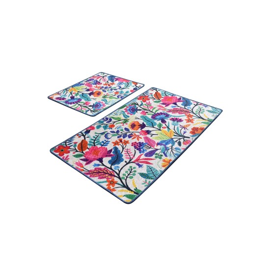 Bathmat Set (2 Pieces) Pictura Multicolor Lessentiel Bathmat Set (2 Pieces) Pictura Multicolor