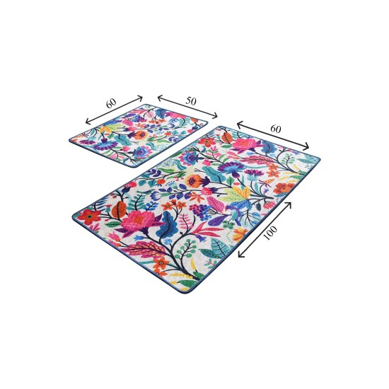 Bathmat Set (2 Pieces) Pictura Multicolor Lessentiel Bathmat Set (2 Pieces) Pictura Multicolor