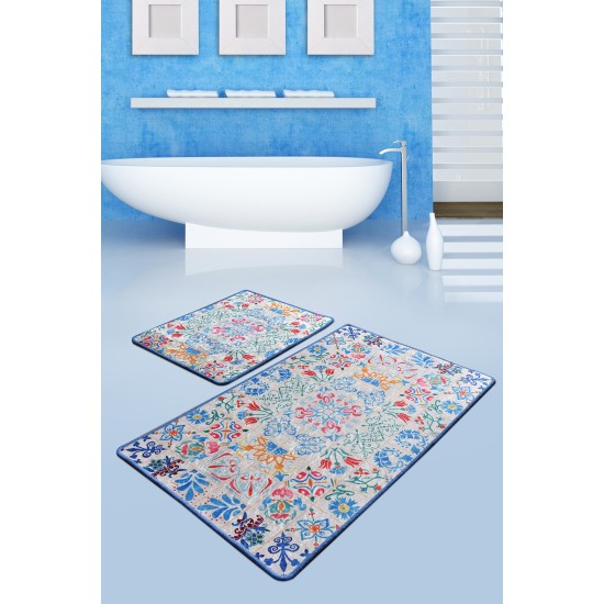 Bathmat Set (2 Pieces) Ceramica Multicolor Lessentiel Bathmat Set (2 Pieces) Ceramica Multicolor