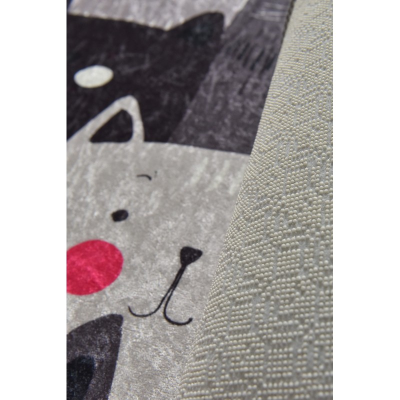 Lessentiel Bathmat Set (2 Pieces) Meow - Grey Multicolor